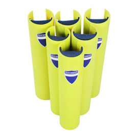 Protezione per scaffalature - per montanti larghi 88-100 mm - h 60 cm - giallo fluo - rack armour