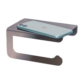 Portarotolo a muro - 17 x 12 x 9 cm - acciaio inox - satinato - laminart