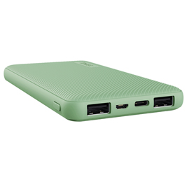Powerbank ultrasottile da 10.000 mah verde_trust