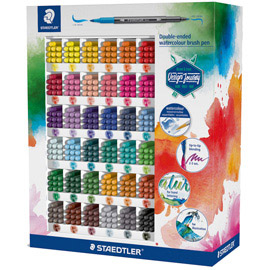 Penna doppia punta - colori assortiti - staedtler - expo 360 pezzi