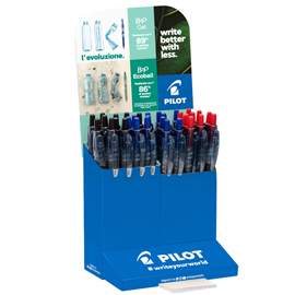 Penna a sfera b2p gel - punta 1,0 mm - colori assortiti - expo 25 pezzi