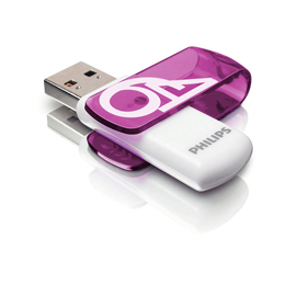 Philips - usb 2.0 - vivid edition - 64 gb - viola