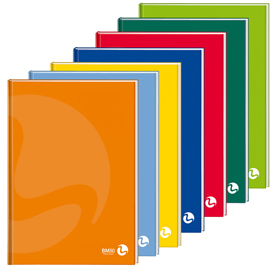 Quaderno color 80 - a5 - 1 rigo - 96 fogli - 80gr - cartonato - bm