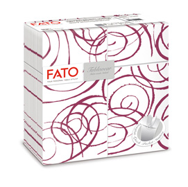 Quick pocket linea magie - 40x40 cm - bordeaux/bianco - fato - conf. 50 pezzi