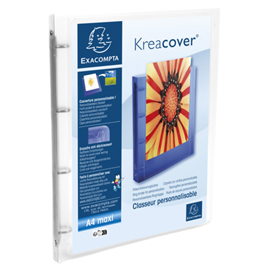 Raccoglitore pers. 4 anelli d 15 mm in pp a4 trasp. 51968e kreacover exacompta