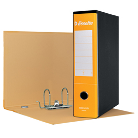 Registratore essentials g75 - dorso 8 cm - protocollo 23x33 cm - giallo - esselte