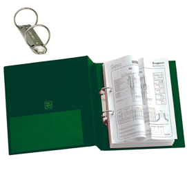 Raccoglitore stelvio - 2 anelli tondi 25 mm - dorso 3 cm - 22x30 cm - verde - sei rota