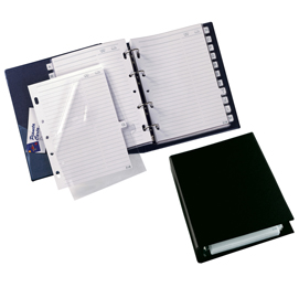 Rubrica telefonica telex 3 - 15x21cm - nero - sei rota