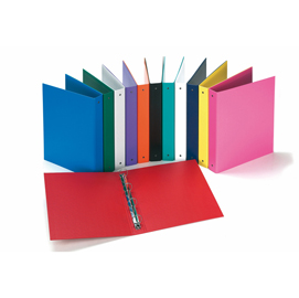 Raccoglitore europa - 4 anelli tondi 30 mm - dorso 4 cm - 22x30 cm - colori assortiti - favorit