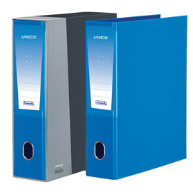 Registratore unico - dorso 8 cm - protocollo 23x33 cm - azzurro - favorit