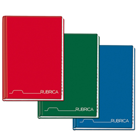 Rubrica cartonato - 1 rigo - a4 - 96 fogli - blasetti