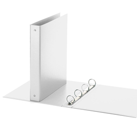 Raccoglitore europa - 4 anelli tondi 30 mm - dorso 4 cm - 22x30 cm - bianco - favorit