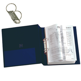 Raccoglitore stelvio - 2 anelli tondi 30 mm - 22 x 30 cm - a4 - blu - sei rota