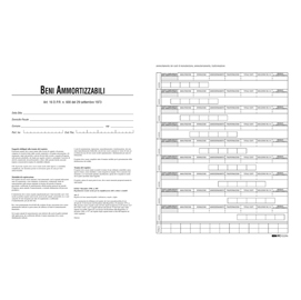Registro cespiti ammortizzabili - 31 x 24,5cm - 47pg - numerate - edipro