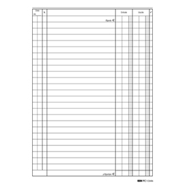 Registro cassa entrate/uscite - 24 x 17cm - 100 fogli - edipro