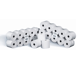 Rotoli calcolatrici - 74 mm x 35 mt - diametro esterno 60 mm - anima 12 mm - 60 gr - carta in pura cellulosa - rotomar -  blister 10 rotoli