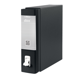 Registratore dox 1 - dorso 8 cm - commerciale 23x29,7 cm - nero - esselte
