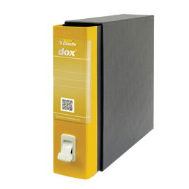 Registratore dox 2 - dorso 8 cm - protocollo 23x34 cm - giallo - esselte