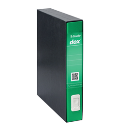 Registratore dox 4  - dorso 5 cm - commerciale 23x29,7 cm - verde - esselte