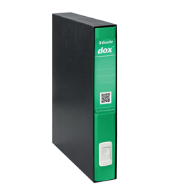 Registratore dox 5 - dorso 5 cm - protocollo 23x34 cm - verde - esselte