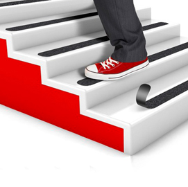 Rotolo adesivo antiscivolo safetywalk - 19 mm x 18,2 mt - nero - 3m