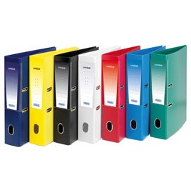 Registratore unico rado - dorso 8 cm - protocollo 23x33 cm - giallo - favorit