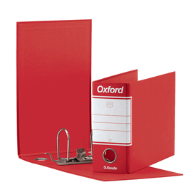 Registratore oxford g81 - dorso 8 cm - memorandum 23x18 cm - rosso - esselte