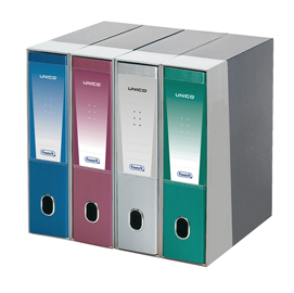 Registratore unico - dorso 8 cm - protocollo 23x33 cm - grigio metallizzato - favorit