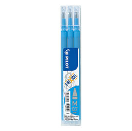 Refill a sfera frixionball - punta 0,7mm  - azzurro - pilot - conf. 3 pezzi