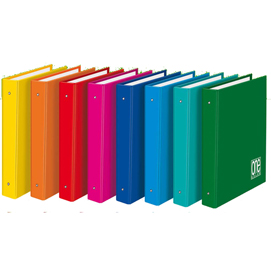 Raccoglitore one color - dorso 3 cm - 4 anelli 25 mm - 18x22 cm - colori assortiti - blasetti