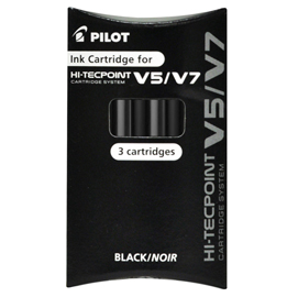 Refill hi tecpoint v5/v7 ricaricabile begreen - nero - pilot - conf. 3 pezzi