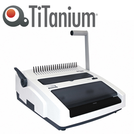 Rilegatrice elettrica ec21/w34 - multifunzione - titanium