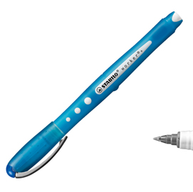 Roller con cappuccio worker colorful - punta 0,5mm - blu  - stabilo