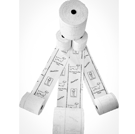 Rotoli registratori cassa lunga durata - 57,5 mm x 30 mt - diametro esterno 50 mm - anima 12 mm - 55 gr - carta termica - rotomar - blister 10 rotoli