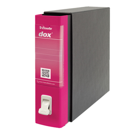 Registratore dox 2 - dorso 8 cm - protocollo 23x34 cm - fucsia - esselte