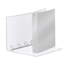 Raccoglitore meeting - 4 anelli tondi 30 mm - dorso 4 cm - 22x30 cm - ppl - grigio metallizzato - esselte