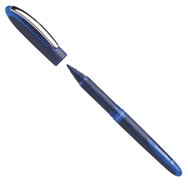 Roller one business con cappuccio  - tratto ultra smooth 0,6mm - blu - schneider