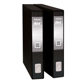 Registratore dox 5 - dorso 5 cm - protocollo 23x34 cm - nero - esselte
