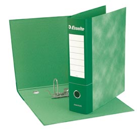 Registratore essentials g72 - dorso 5 cm - commerciale 23x30 cm - verde - esselte