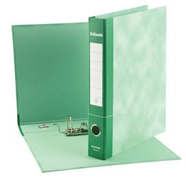 Registratore essentials g74 - dorso 5 cm - protocollo 23x33 cm - verde - esselte