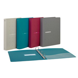 Raccoglitore matrix - 4 anelli tondi 30 mm - dorso 4 cm - 22x30 cm - ppl - grigio - favorit