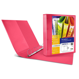 Raccoglitore personalizzabile myto ti - 4 anelli a d 17 mm - dorso 2,5 cm - 22x30 cm - rosso - sei rota