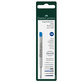 Refill xb - punta 0,7mm fusto blu - per penna polyball - faber castell