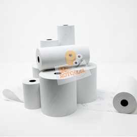 Rotoli per calcolatrici e stampanti -  57mm x 40mt - diametro esterno 55mm - 55gr -  carta termica bpa free - blister 10 rotoli
