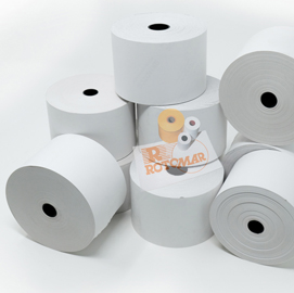 Rotolo distributori self service -  57mm x 130mt - diametro esterno 100mm - 55gr -  carta termica bpa free