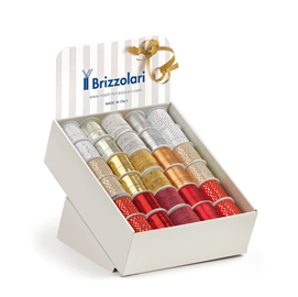 Rocche di nastro - in polipropilene - 10mmx10mt - fantasie natalizie assortite - brizzolari - cf. 60