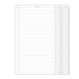 Registro entrate-uscite - 100 pagine - 31x24,5cm - du135800000 - data ufficio