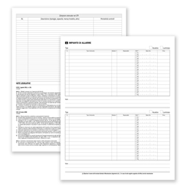 Registro sicurezza/controlli prevenzione incendi - 24x31,5cm - 48 fogli - du137550000 - data ufficio