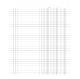 Registro inventari a 3 colonne - 96 pag - 31x24,5cm - 96 fogli - du135100000 - data ufficio