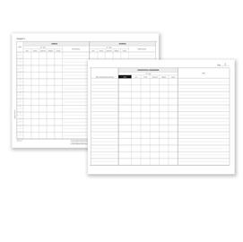 Registro carico/scarico suini - 23 pagine numerate - 31x24,5cm - du138311000 - data ufficio
